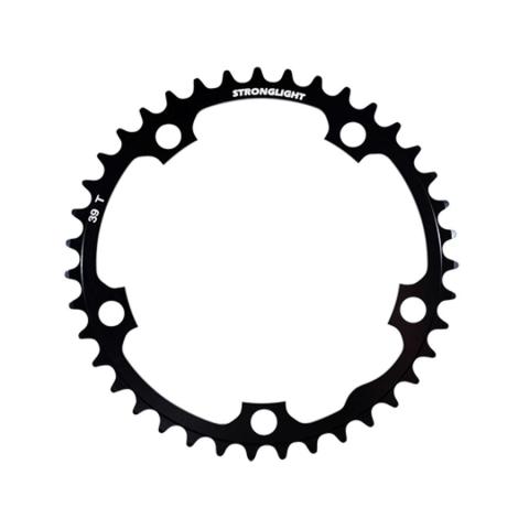 ROAD CHAIN DIAM 130 INTER 39DTS BLACK ALU 5083 STRONG 8 / 9 / 10V. 5 BRANCHES