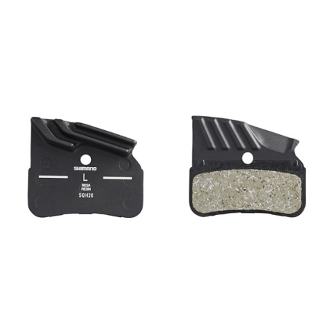 SHIMANO RESIN BRAKE PADS WITH FIN AND SPRING