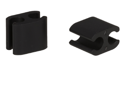 clips Cable ELVEDES duo black 5,0mm / 4,1mm plastic